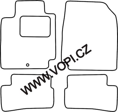 Autokoberce Nissan Micra 5 dveřový 2008 - 2010 Perfectfit (3256)